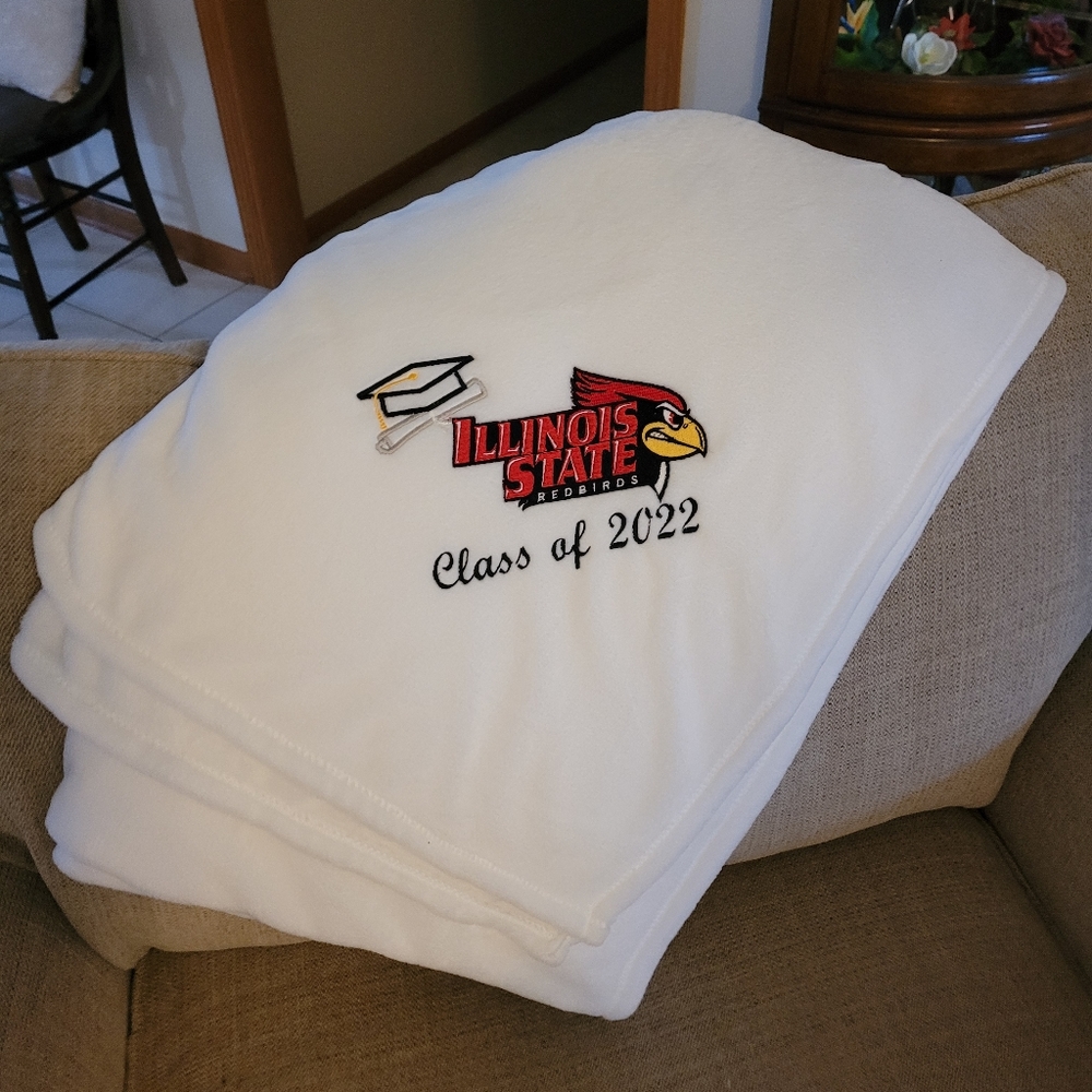 Illinois State University Blanket. Graduation gift. Class of 2022